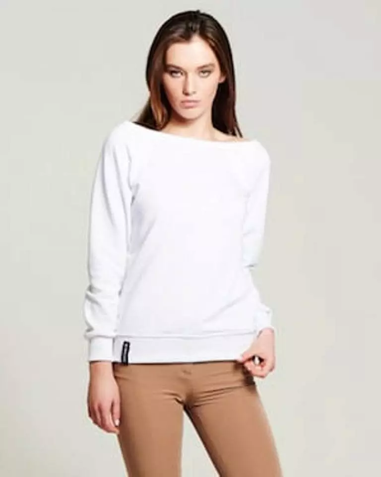 Hvit sweatshirts (34 bilder): Hva skal du ha på deg 1332_7