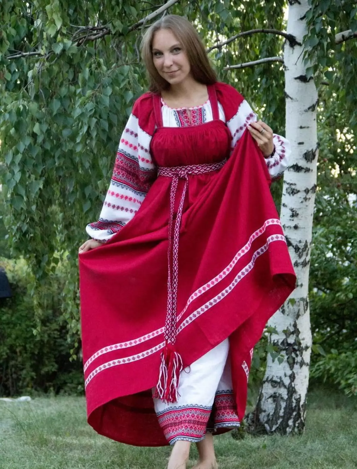 Red Russian Sarafan