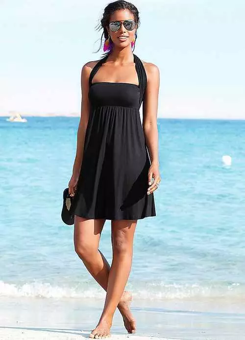 Black dress-skirt dress.