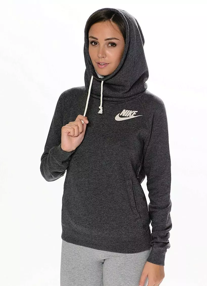 Nők Sweatshirts Nike (Nike) (58 fotók): Sportruházati modellek, Nike Air, Nike-AW77, nyomtatással, 