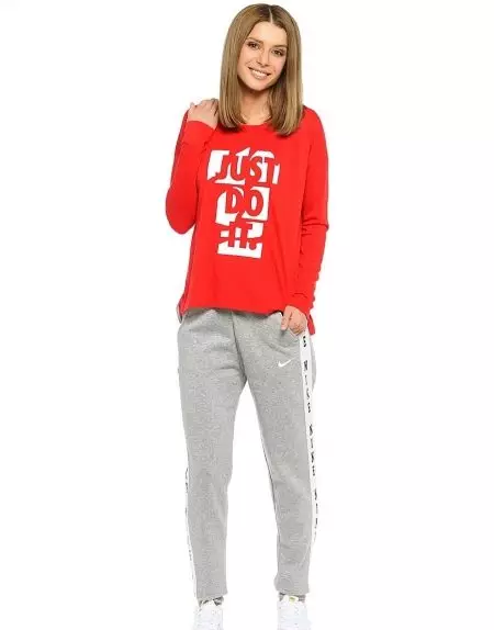 Nők Sweatshirts Nike (Nike) (58 fotók): Sportruházati modellek, Nike Air, Nike-AW77, nyomtatással, 