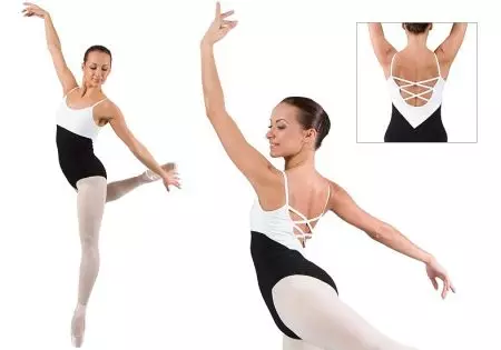 Maillot de bain dans la danse (59 photos): Sports de danse Modèles avec une jupe pour la danse de la salle de bal, comme on l'appelle, rose et blanc 13394_55