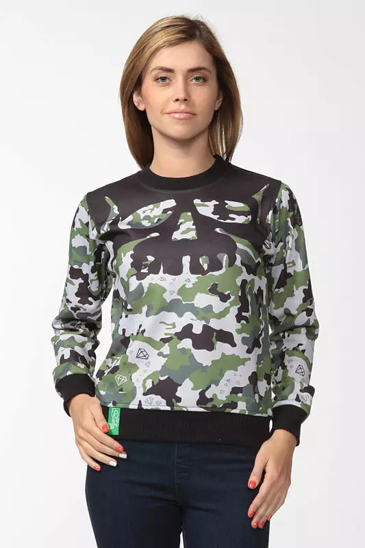 Female Sweatshirts (238 Billeder): Moderigtigt, Hoody, Store Størrelser, Lyn, Lang, Bomber, Sport, Varm 1339_175