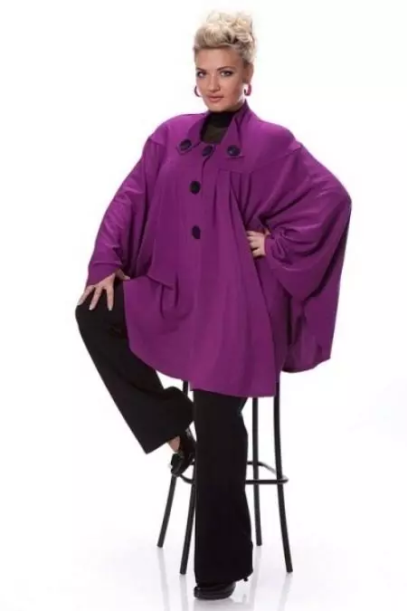 Пончо за пълни жени (50 снимки): плетени, големи размери зимни женски Пончо 13406_49