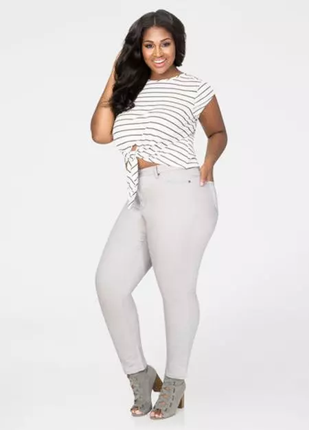 الرجل Jeggings من الأحجام الكبيرة للمرأة كامل (32 صور): ما لارتداء 13407_19