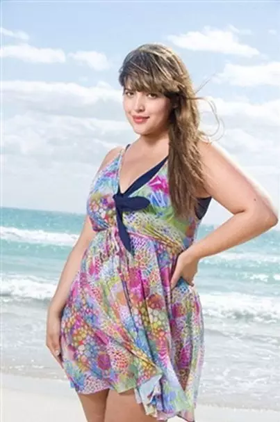 Beach tunics of large sizes (59 photos): Tunic robes for full, long, chiffon, tunic beach dress 13414_50