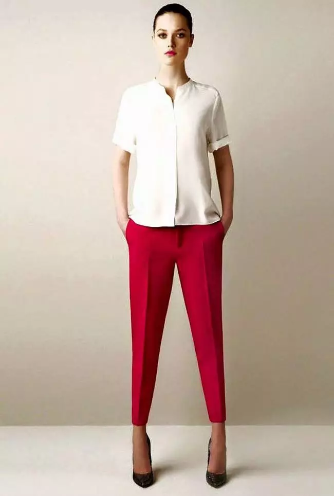 Pantalones de moda 7/8 para mujeres completas 2021 (57 fotos) 13417_12