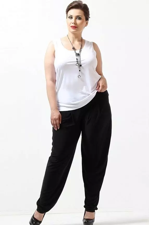 Celana Celana Kanggo Wanita Lengkap (55 Foto): Apa sing arep dienggo 13419_18