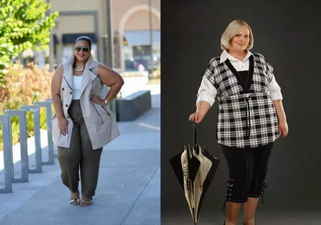 Gilets et dormir de grande taille (60 photos): Pour les femmes complètes, réchauffé des gilets d'hiver sans manches 13425_11