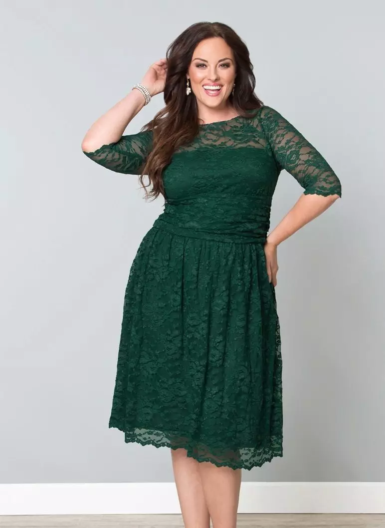 tam Dark green dress