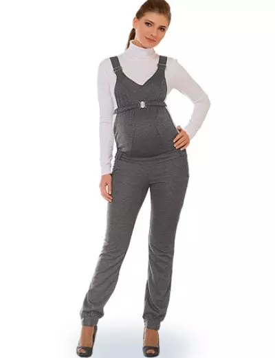 Jumpsuit for gravide (79 bilder): Varm, fløyel og bukse jumpsuit, skjørt jumpsuit, semi-overalls 13457_53