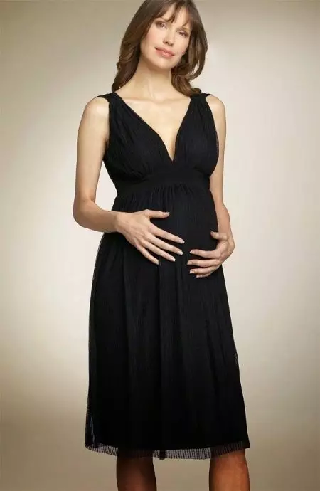 Suknia wieczorowa w stylu ampir dla kobiet w ciąży
