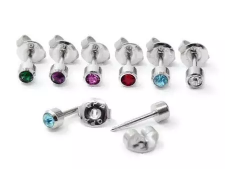 Children's silver earrings (52 photos): stylish earrings for girls, silver for children, models with green fianitis 13484_5