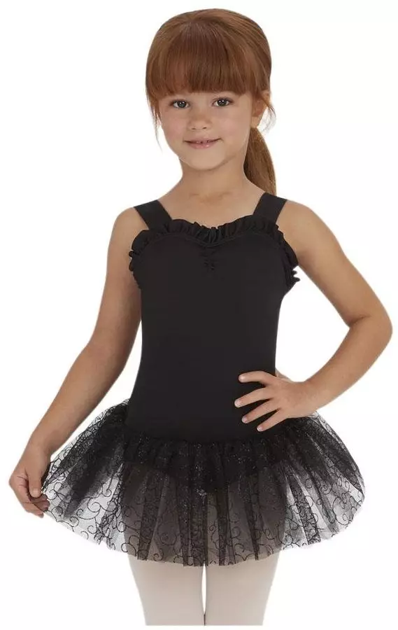 vestit de bany dels nens per ballar amb la faldilla (45 fotos): models de dansa per a nenes 13495_37