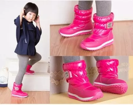 Ti bebe Winter Boots Boots pou ti fi (54 foto): cho mouche bòt pou sezon fredi 13510_14