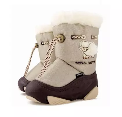 Baby Winter Boots Boots for Girls (54 Zdjęcia): Ciepłe buty dmuchanie na zimę 13510_16