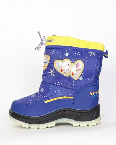 Baby Gaeaf Boots Boots i Ferched (photos 54): esgidiau chwythu cynnes ar gyfer y gaeaf 13510_22