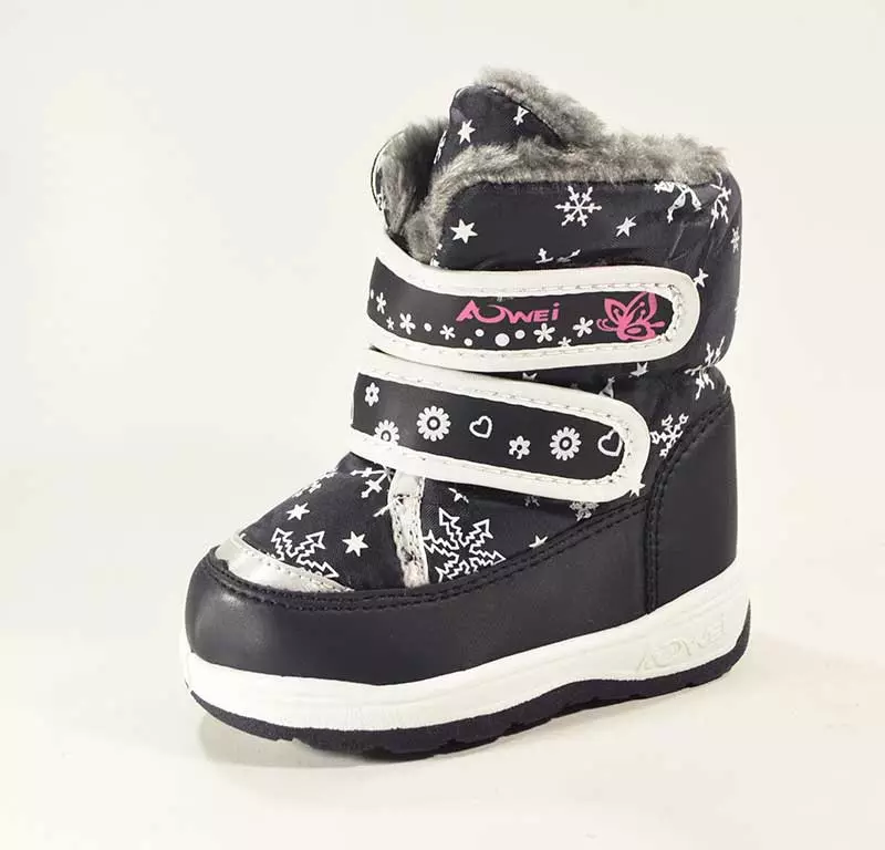 Baby Winter Boots Boty pro dívky (54 fotek): Teplé foukání boty pro zimu 13510_31