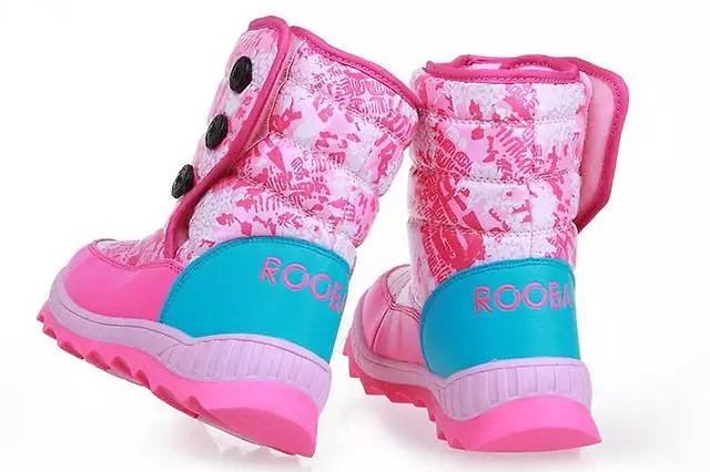 Baby Winter Boots Boty pro dívky (54 fotek): Teplé foukání boty pro zimu 13510_7