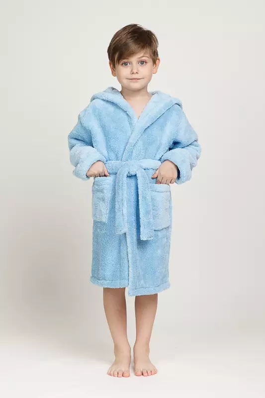 پول کے لئے بچوں کے bathrobe (58 تصاویر): ایک ہڈ زپ کے ساتھ بچوں کے لئے ماڈل 13524_5