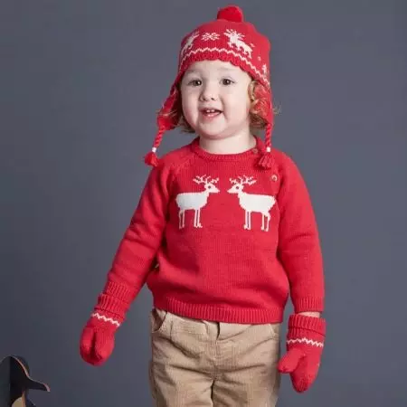 Sweater untuk seorang gadis (111 foto): model wol anak-anak Raglan untuk anak perempuan hingga 9 tahun dan remaja, trendi di bawah tenggorokan untuk sekolah 13526_100