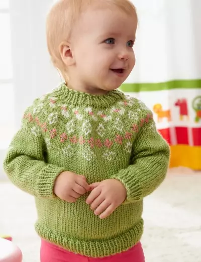 Sweater untuk seorang gadis (111 foto): model wol anak-anak Raglan untuk anak perempuan hingga 9 tahun dan remaja, trendi di bawah tenggorokan untuk sekolah 13526_49