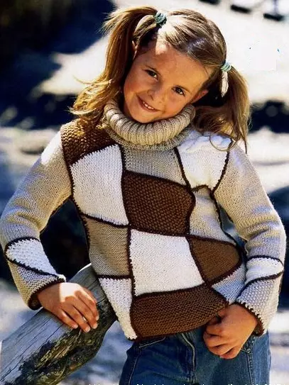 Megztinis mergaitė (111 nuotraukos): vaikų vilnos modeliai Raglanas mergaitėms iki 9 metų ir paauglių, madinga pagal gerklę mokyklai 13526_54