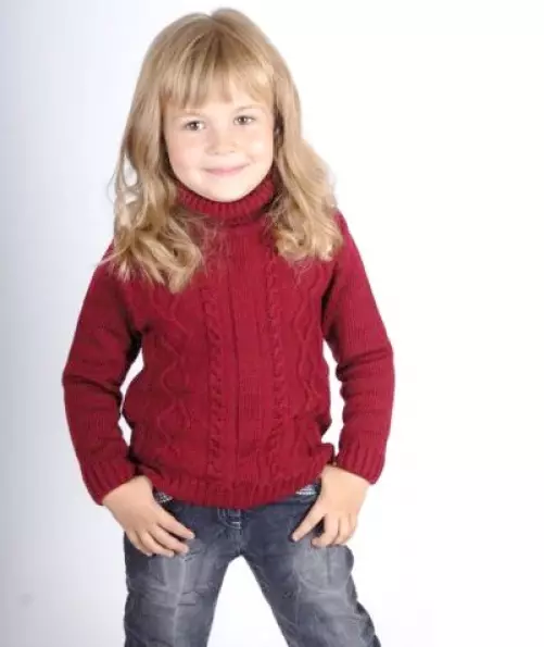 Sweater for a girl (111 photos): children's woolen models Raglan for girls up to 9 years old and teenagers, trendy under the throat for school 13526_55
