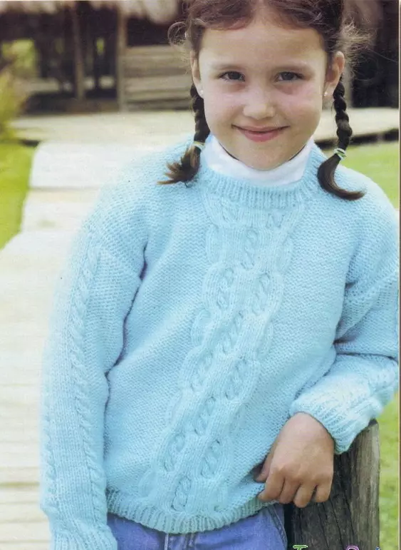 Megztinis mergaitė (111 nuotraukos): vaikų vilnos modeliai Raglanas mergaitėms iki 9 metų ir paauglių, madinga pagal gerklę mokyklai 13526_57