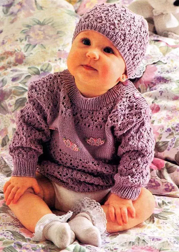 一個女孩的毛衣（111張照片）：兒童羊毛型號為20歲和青少年的女孩，喉嚨下的時尚 13526_80