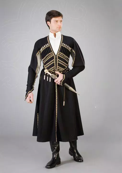 Georgian National Suit (67 mga larawan): Kababaihan Imahe ng Georgian para sa isang batang babae, tradisyonal na sangkap Georgian 1353_53