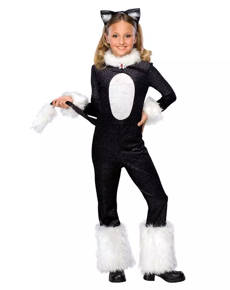 Halovīni uzvalks bērniem (65 fotogrāfijas): visvairāk oriģināls bērnu apģērbs Halloween, idejas meitenei 13554_14