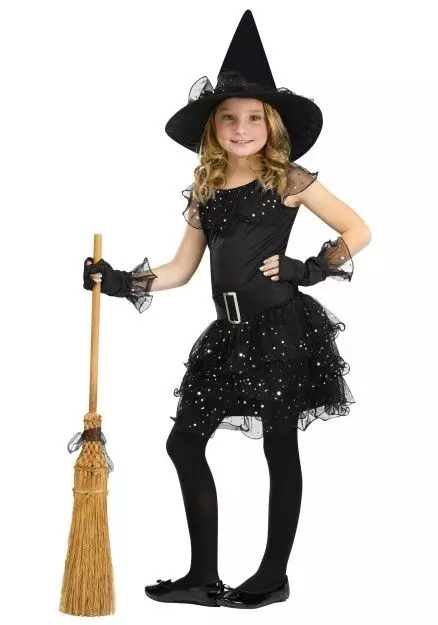 Ноќ на вештерките костум за деца (65 фотографии): најоригиналниот детски облека за Ноќта на вештерките, идеи за девојката 13554_31