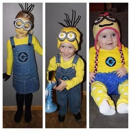 Halovīni uzvalks bērniem (65 fotogrāfijas): visvairāk oriģināls bērnu apģērbs Halloween, idejas meitenei 13554_57