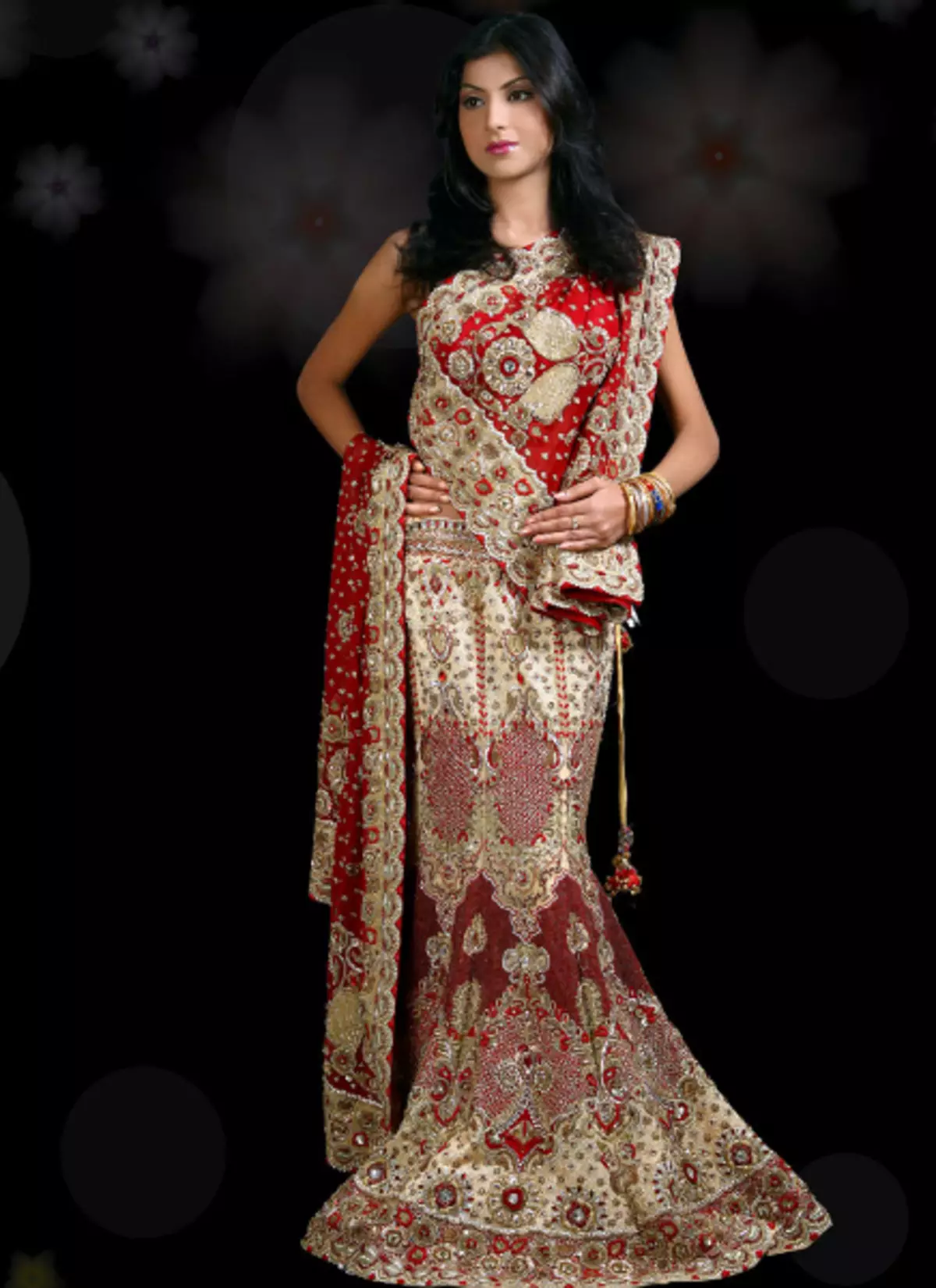 Costum indian (79 fotografii): costum național pentru fete și femei din India antică și costum modern, în stil indian 1355_20