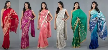 Indisk kostym (79 bilder): Nationell outfit för tjejer och kvinnor i antika Indien och modern, kostym i indisk stil 1355_67