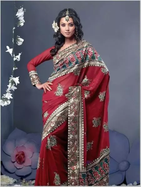 Indisk kostym (79 bilder): Nationell outfit för tjejer och kvinnor i antika Indien och modern, kostym i indisk stil 1355_8