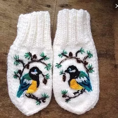 Anak-anak Mittens (127 Foto): Model Tahan Air Musim Dingin untuk Anak Perempuan, Ukuran Tabel untuk Anak-anak 13564_104