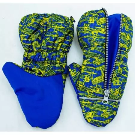 Anak-anak Mittens (127 Foto): Model Tahan Air Musim Dingin untuk Anak Perempuan, Ukuran Tabel untuk Anak-anak 13564_120