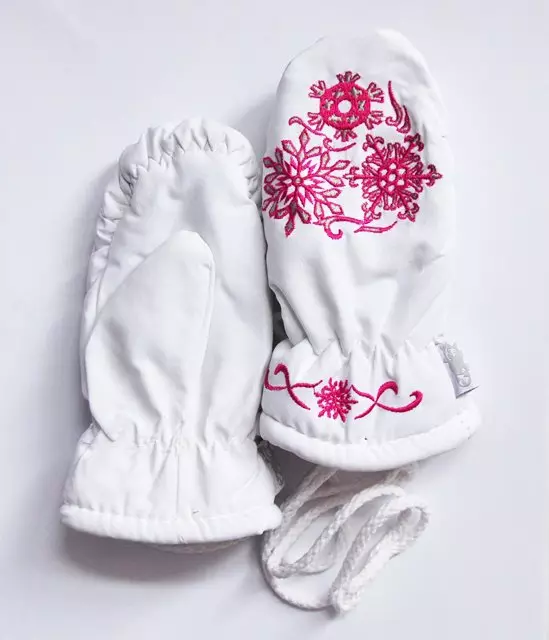 Anak-anak Mittens (127 Foto): Model Tahan Air Musim Dingin untuk Anak Perempuan, Ukuran Tabel untuk Anak-anak 13564_21