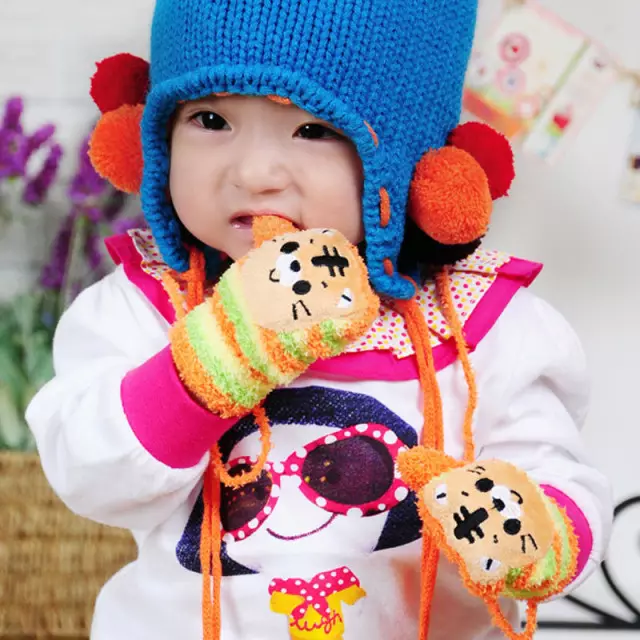 Anak-anak Mittens (127 Foto): Model Tahan Air Musim Dingin untuk Anak Perempuan, Ukuran Tabel untuk Anak-anak 13564_3