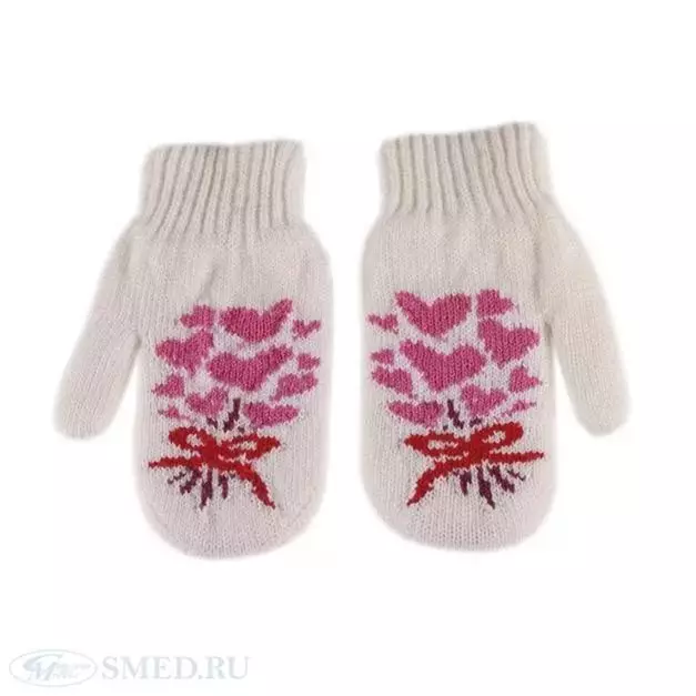 Anak-anak Mittens (127 Foto): Model Tahan Air Musim Dingin untuk Anak Perempuan, Ukuran Tabel untuk Anak-anak 13564_80