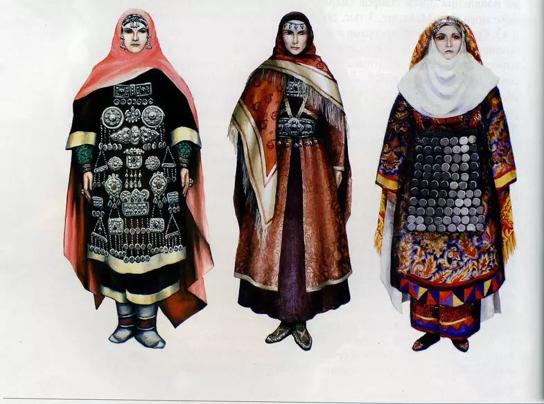 Nasyonal kostim nan Dagestan (34 foto): tradisyonèl fi ak Gason an Dagestan ekipe 1356_29