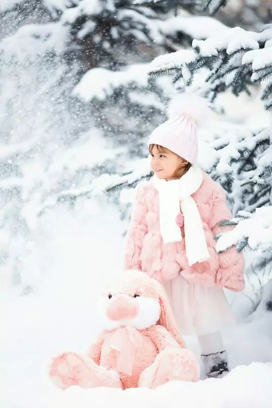 어린이의 스카프와 모자 (35 장의 사진)를 설정하십시오 : 어린이를위한 장갑과 장갑, 겨울 세트 13576_15