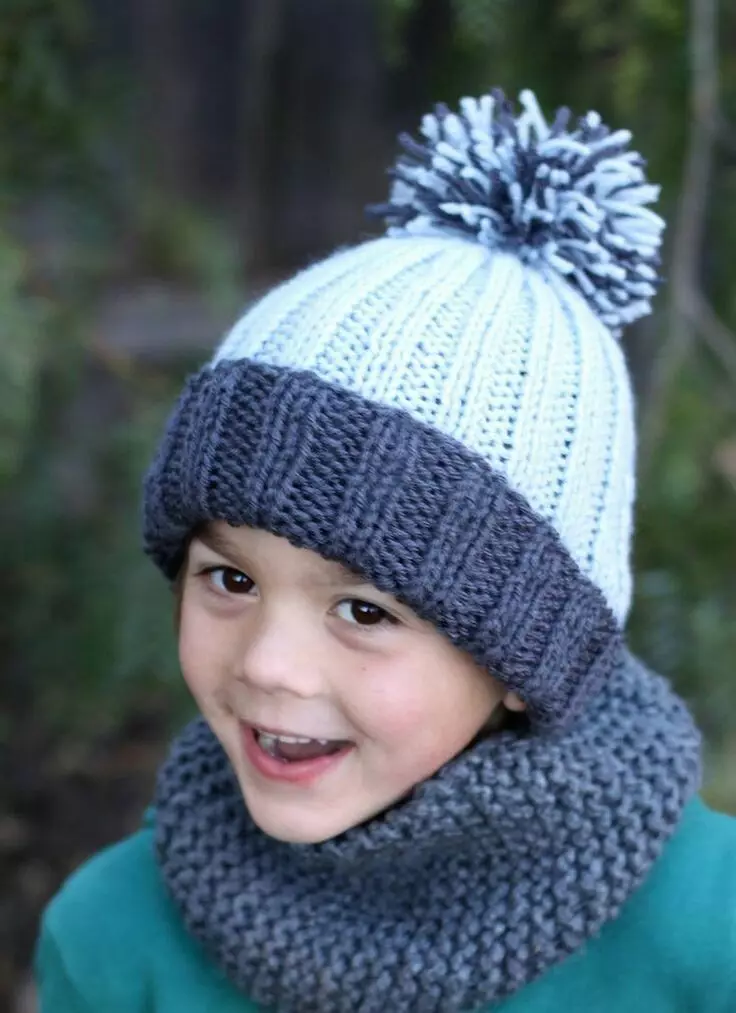 Set Children's Scarf and Hat (35 Billeder): Vanter og Handsker til børn, Vinter Set 13576_3