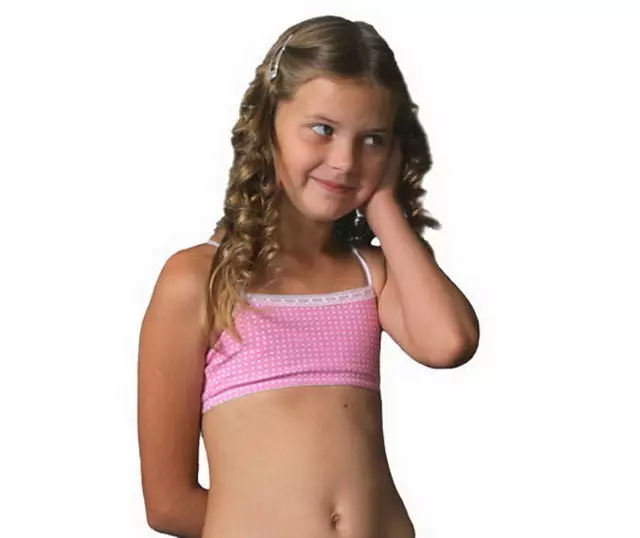 Girl Bra (81 լուսանկար). Պատանիների կրծկալ 12-ից 16 տարեկան, 0 եւ 1 չափսեր, մանկական գագաթներ-կրծկալներով, բաժակներով 13582_50