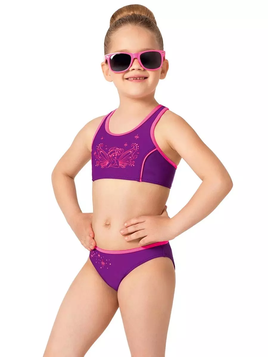 لباس شنا کودکان برای استخر برای دختران (77 عکس): مدل شنا، شنا کودکان بسته بندی شده برای ساحل 13583_10