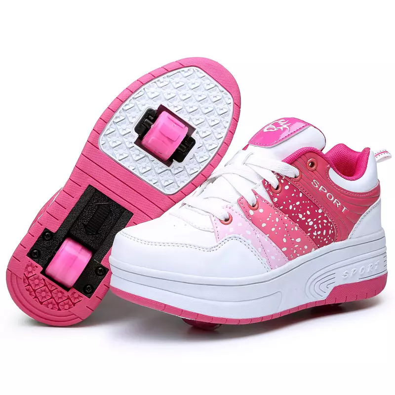 Sneakers On Wheels for Girls (49 fotos): Modelos con rolos e rodas 13588_17