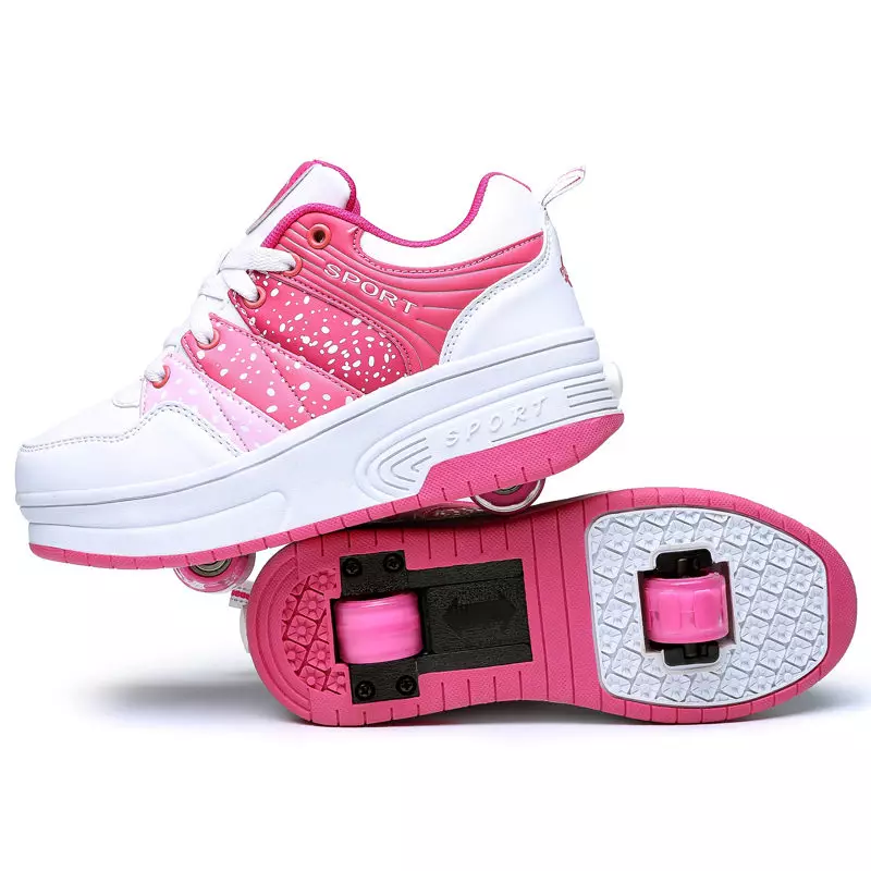 Sneakers On Wheels for Girls (49 fotos): Modelos con rolos e rodas 13588_27