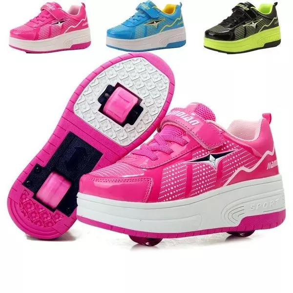 Sneakers On Wheels for Girls (49 Foto): Model dengan rol dan roda 13588_37